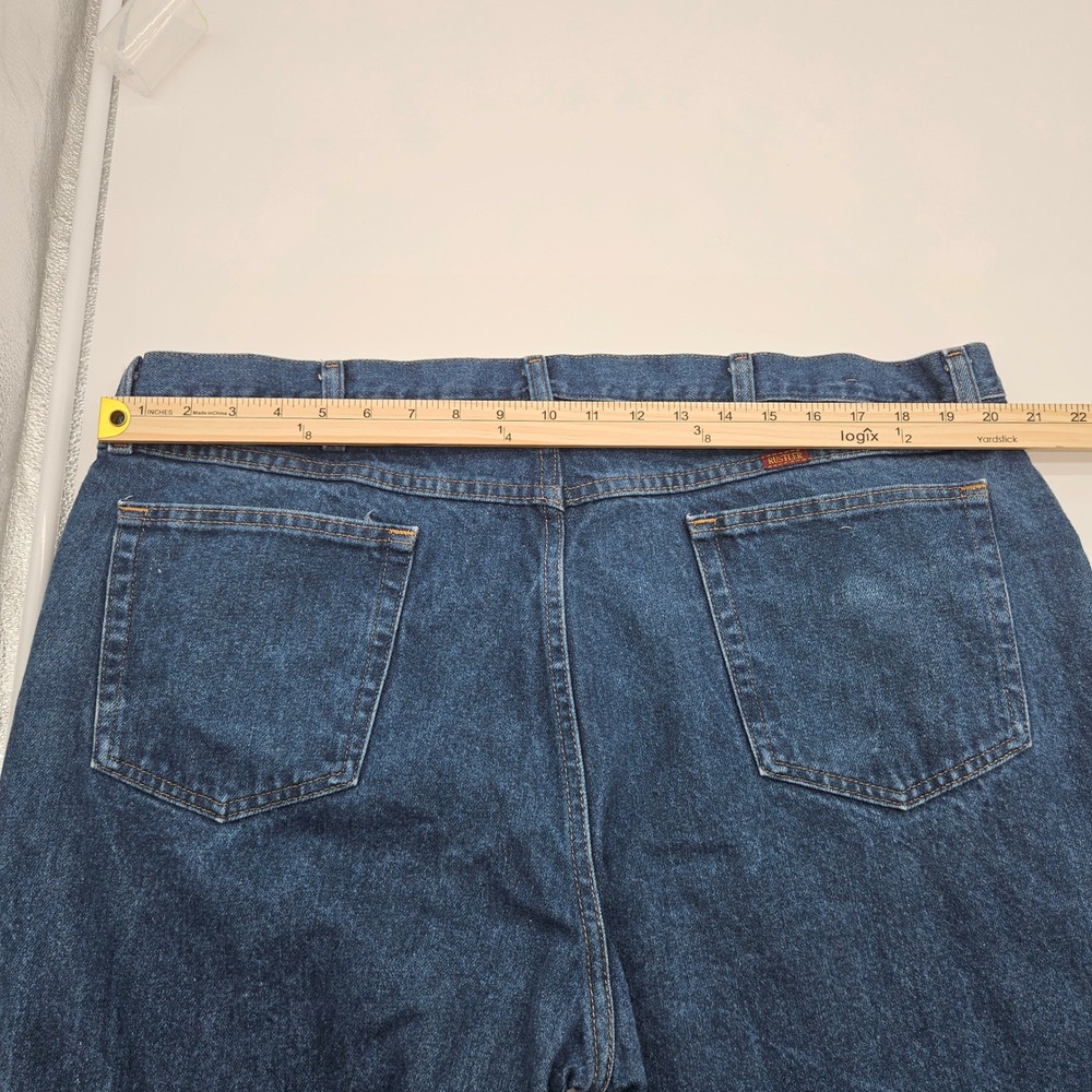 Rustler Mens Regular Fit‎ Straight Leg Blue Denim Jeans 42x30 - Picture 4 of 9